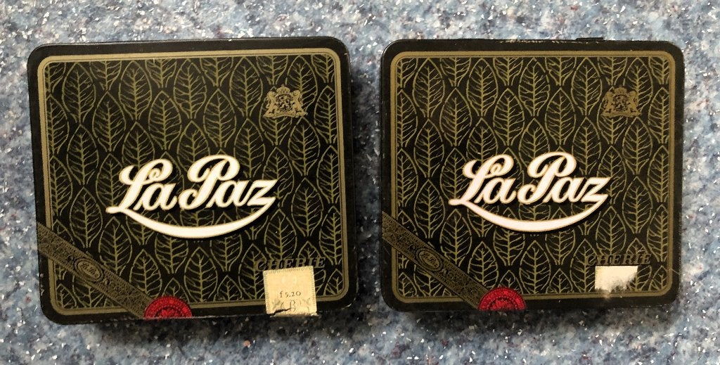 Vintage blikjes La Paz sigaartjes, Ophalen of Verzenden, Gebruikt, Overige, Overige merken