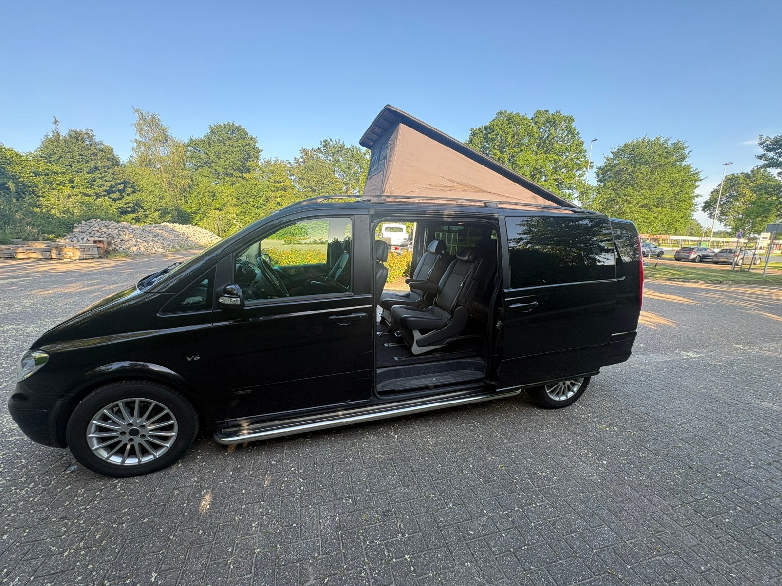 Mercedes-Benz Viano 3.0 CDI AUT 2008 Zwart, Auto's, Automaat, Euro 5, Achterwielaandrijving, Zwart