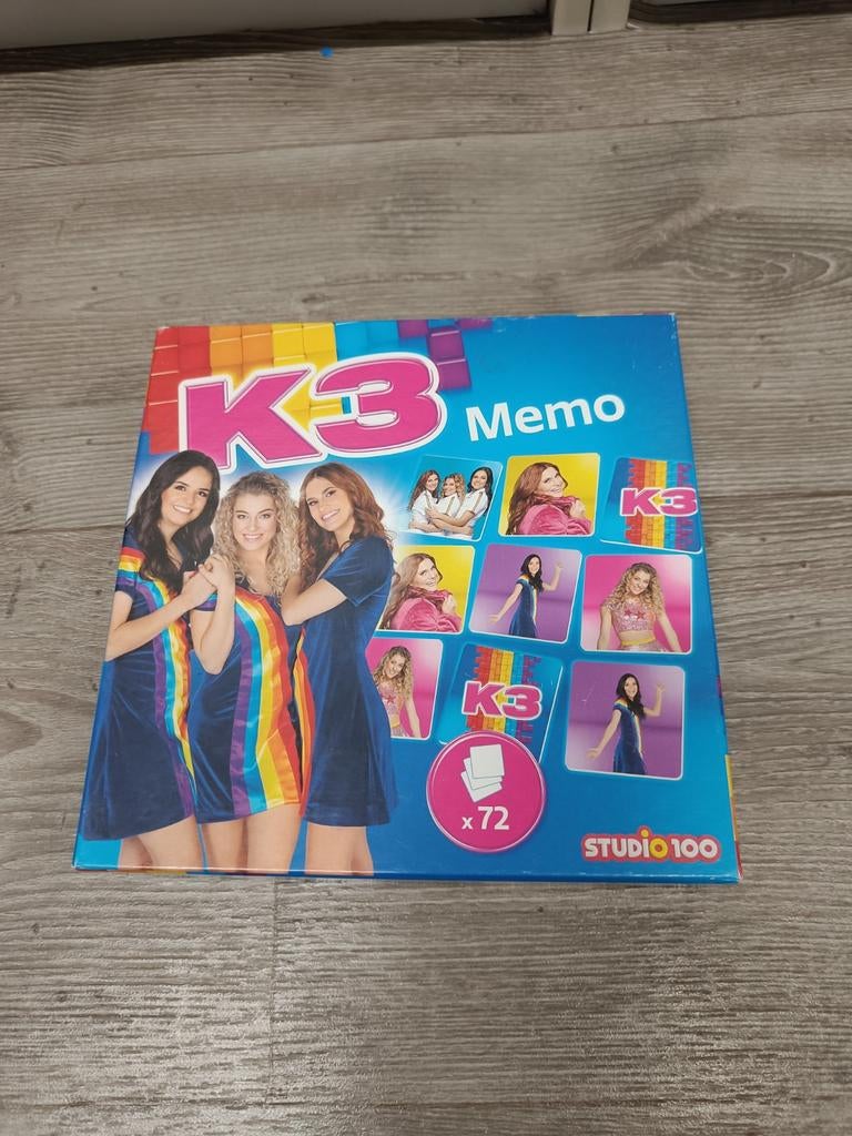 K3 Memo Spel - Studio 100, Een of twee spelers, Ophalen, Gebruikt, Studio 100