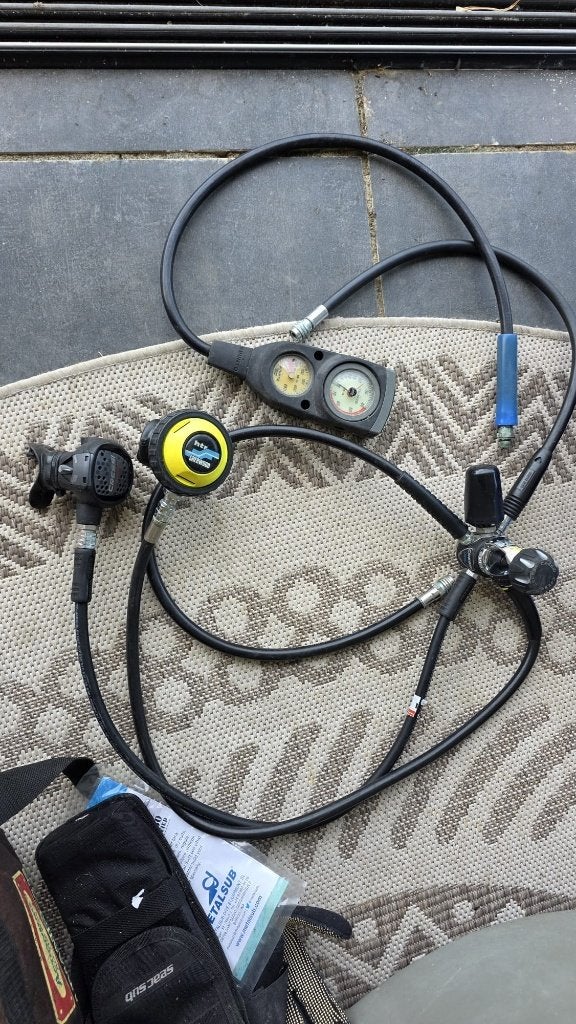 ademautomaten set, Watersport en Boten, Ophalen, Gebruikt, Duikfles