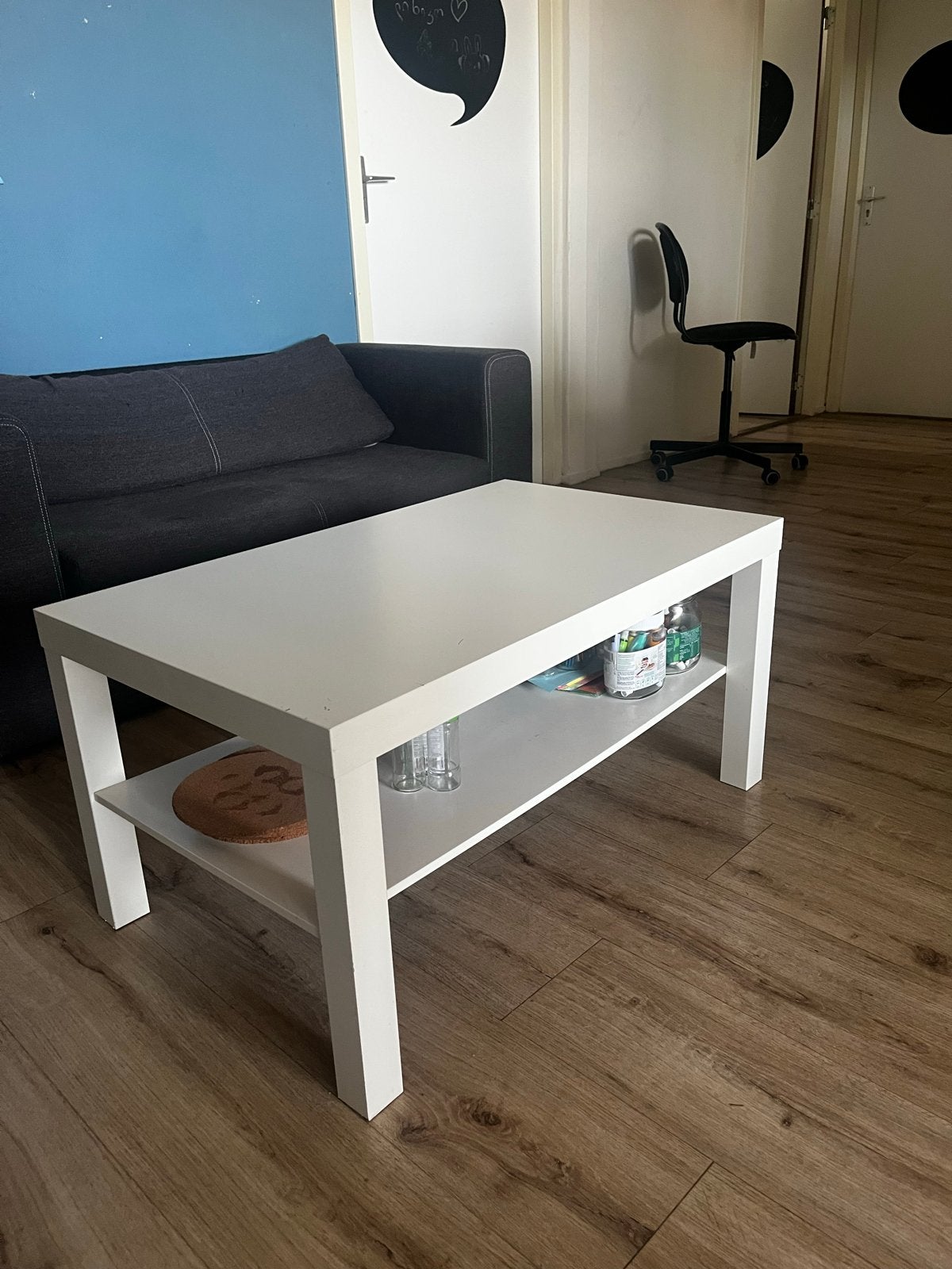 Coffee table - IKEA LACK Salontafel Wit - Zo goed als nieuw, Ophalen, 50 tot 100 cm, Zo goed als nieuw, Overige houtsoorten