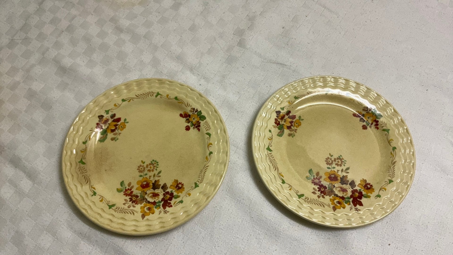 Adams titan ware, floral wave schoteltjes antiek, Ophalen of Verzenden