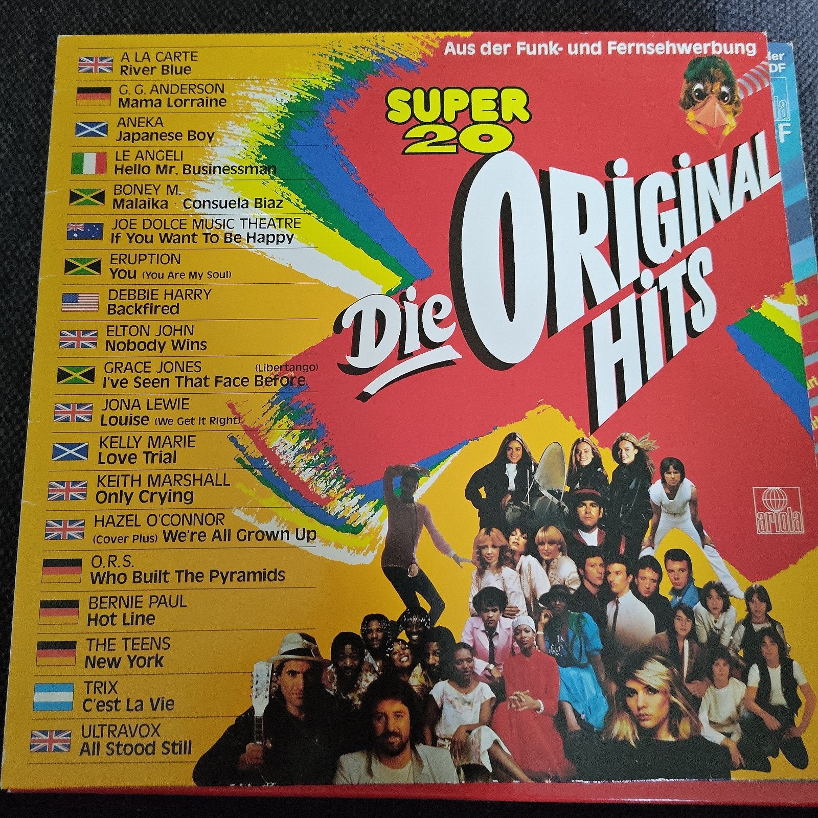 Die Original Hits Super 20 LP - Diverse Artiesten, Cd's en Dvd's, Vinyl | Pop, Gebruikt, Ophalen of Verzenden, 1970 - 1979, Complilatie