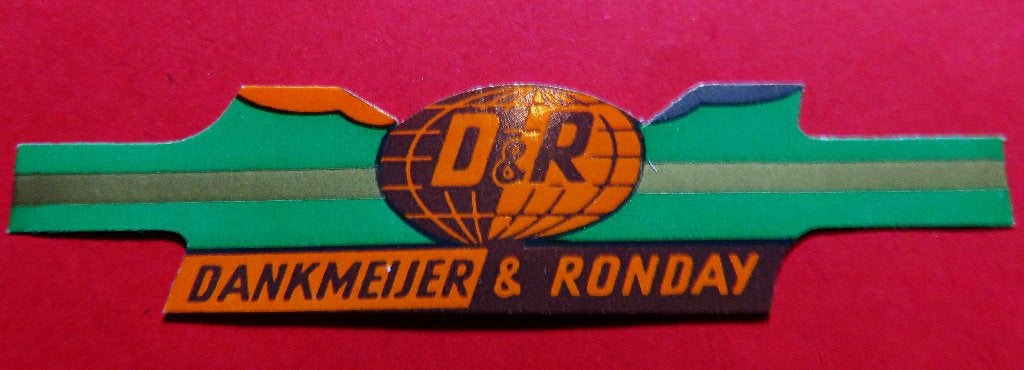 Dankmeijer & Ronday reclamebandje, Verzenden, Gebruikt, Sigarenbandjes