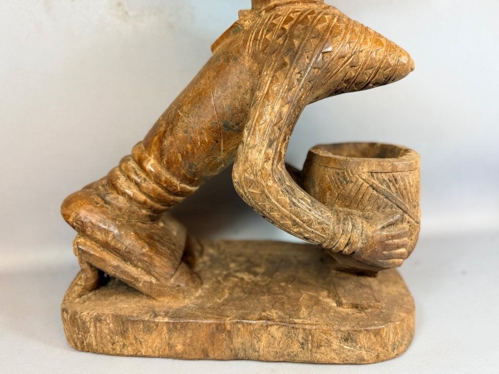 260824 - Antique Afrikaans Yoruba beeld - Nigeria., Ophalen of Verzenden
