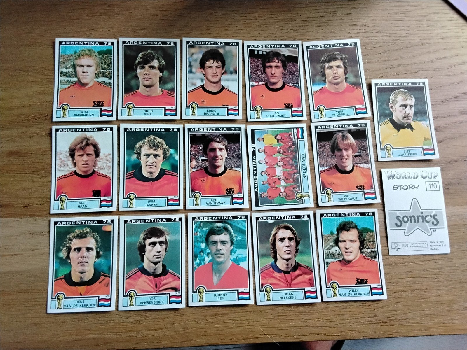 Compleet setje Panini stickers WK 1978 Nederland WCS, Ophalen of Verzenden, Zo goed als nieuw, Poster, Plaatje of Sticker