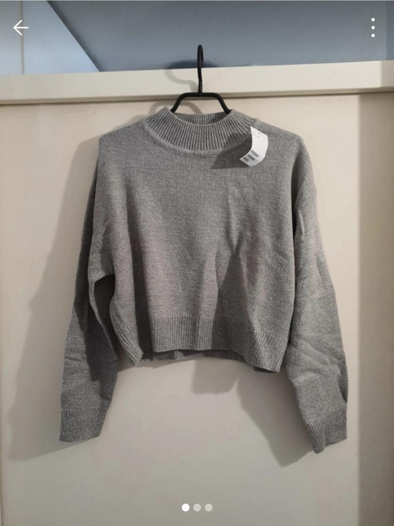H&M Divided Cropped Trui Grijs XS - Meerdere stuks!, H&M Divided, Nieuw, Ophalen of Verzenden, Maat 34 (XS) of kleiner
