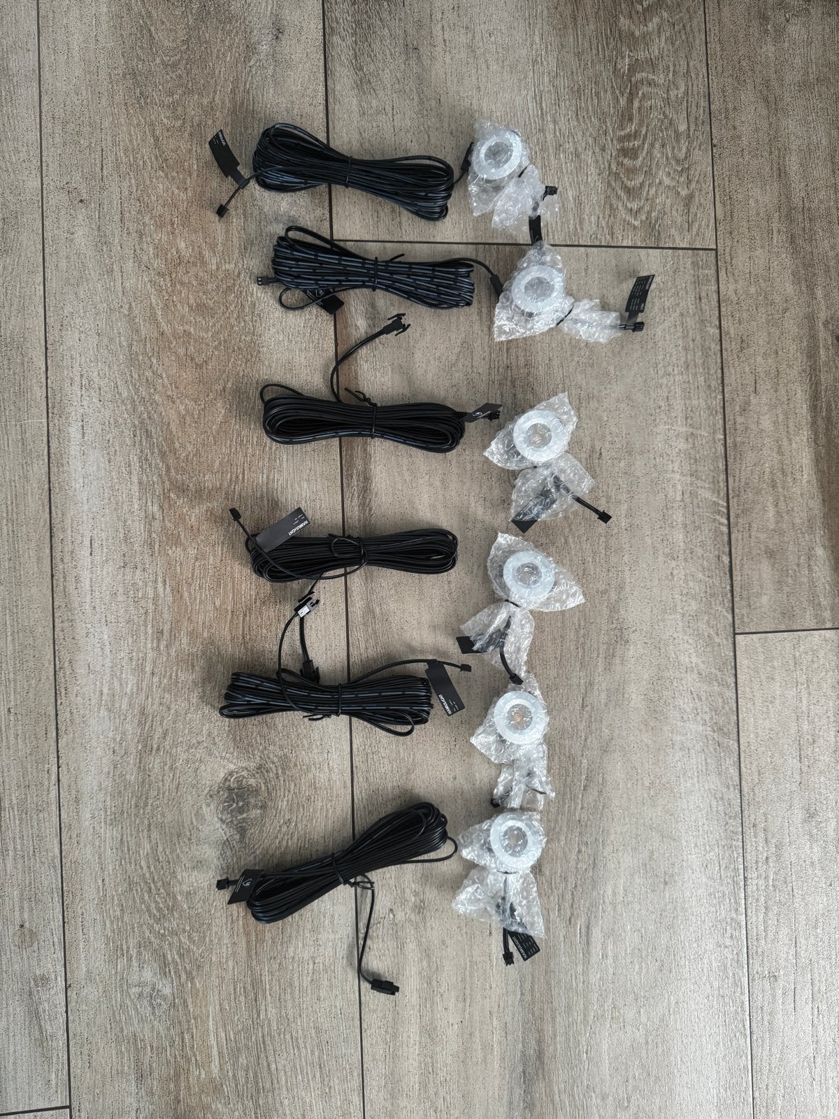 6 X Hamulight Pals Inbouwspots met Verlengkabels (6 stuks), Huis en Inrichting, Lampen | Spots, Ophalen, Dimbaar, Nieuw, Overige fittingen
