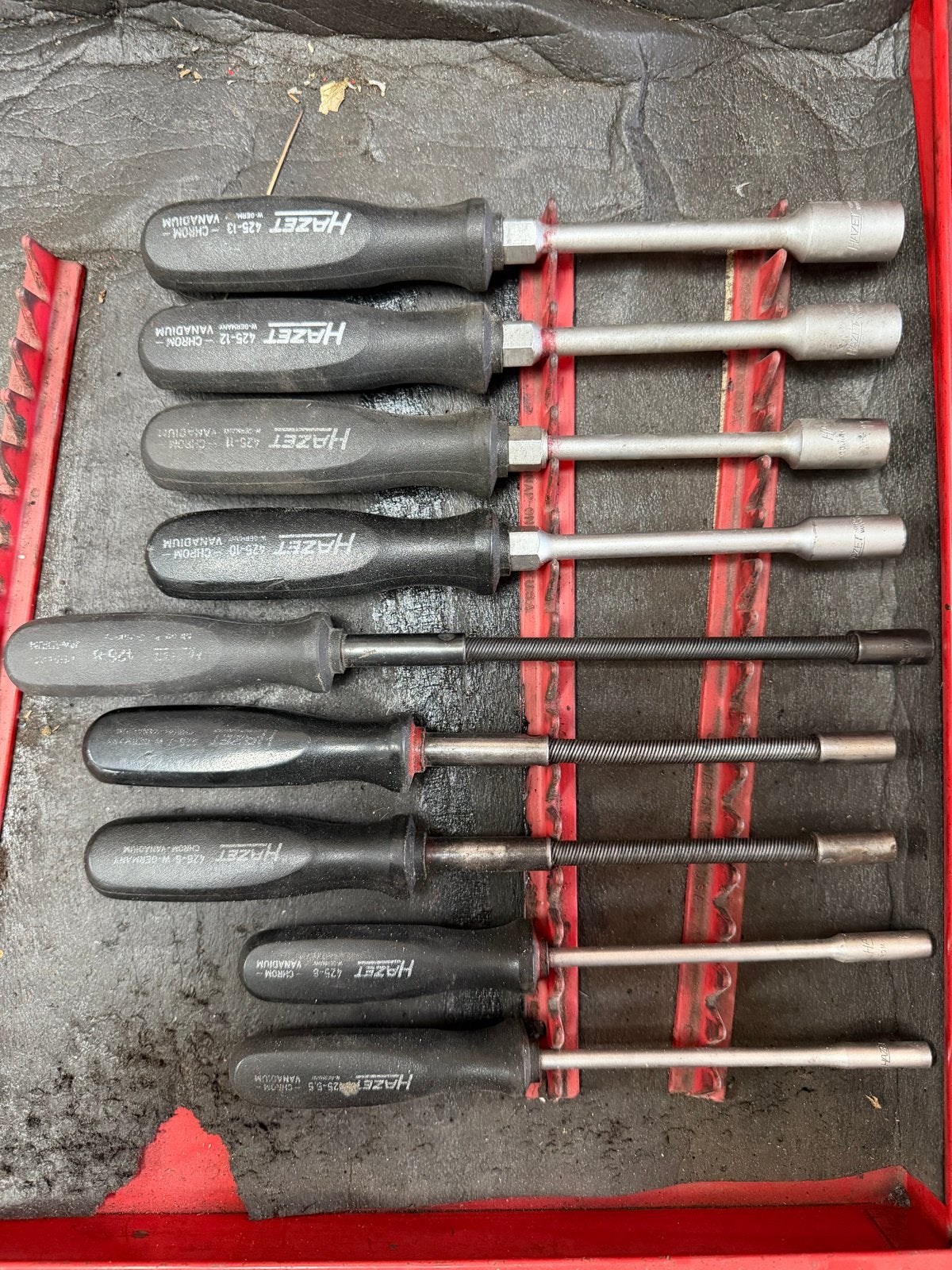 Hazet Dopschroevendraaiers Set 5.5-13mm met Flexibele Stang, Ophalen of Verzenden, Gebruikt, Schroevendraaier, Overige merken