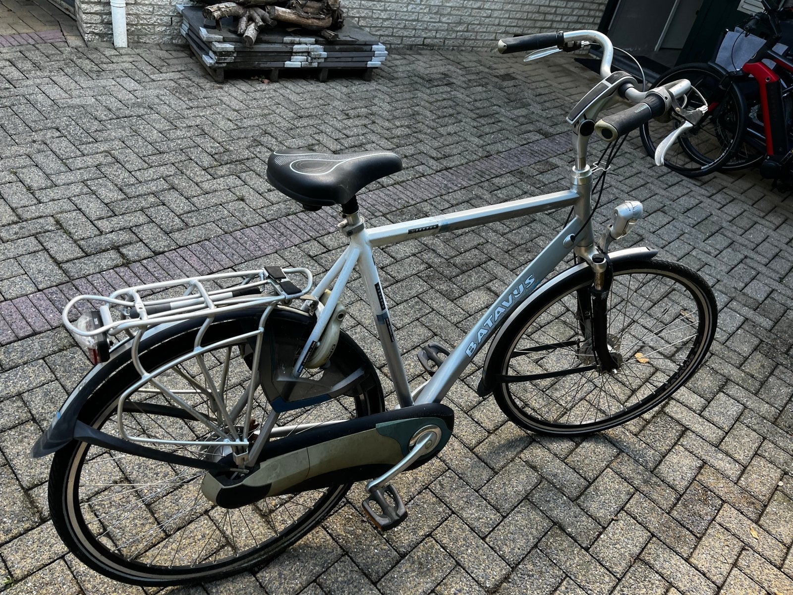 Batavus stadsfiets - Goede staat, Fietsen en Brommers, Fietsen | Heren | Herenfietsen, Ophalen, Gebruikt, Batavus, Versnellingen