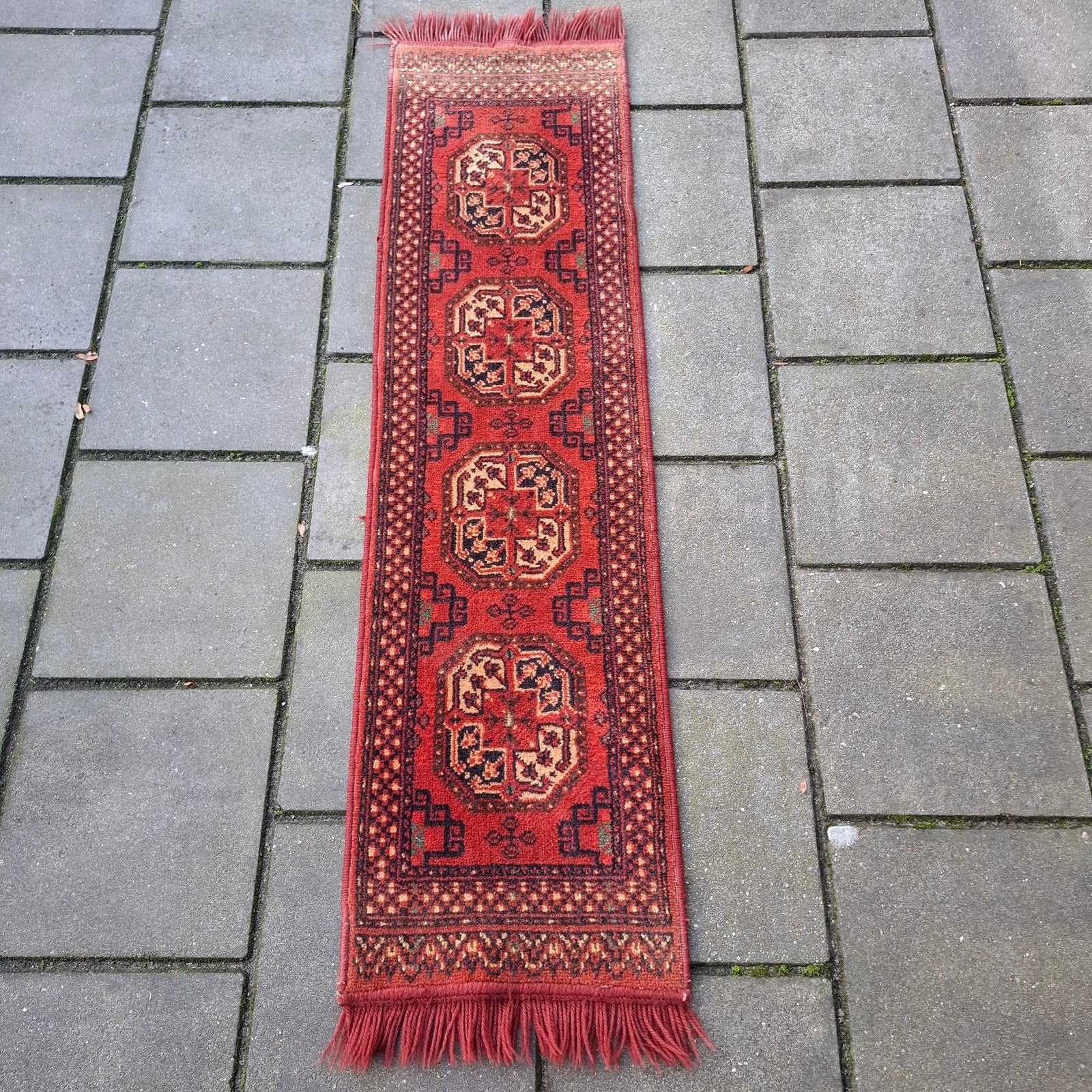 Vintage perzische loper tapijt 137x36 cm, Ophalen of Verzenden