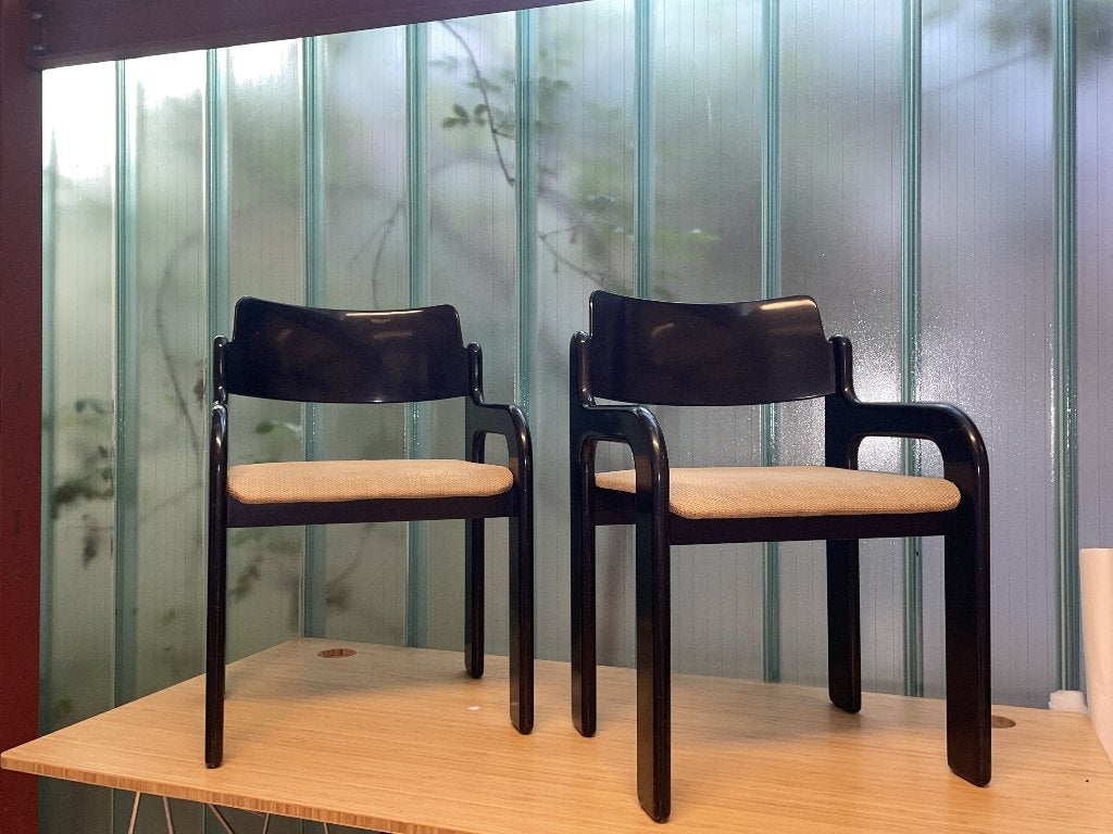 Flamingo 2 Chairs by Eero Aarnio, 1970s, Ophalen, Gebruikt, Twee, Zwart