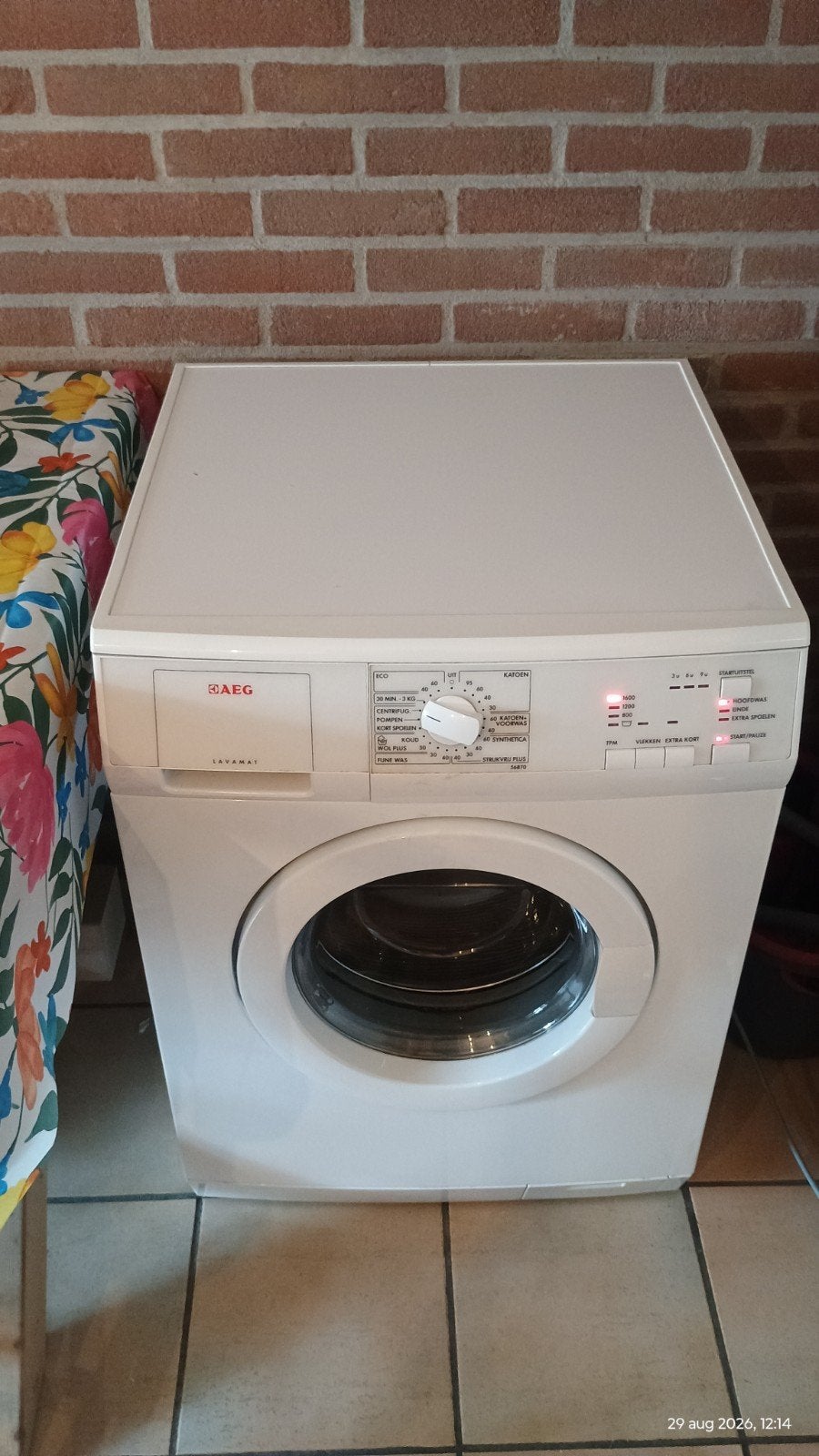 AEG Lavamat, Witgoed en Apparatuur, Ophalen, Gebruikt, 85 tot 90 cm, 1200 tot 1600 toeren