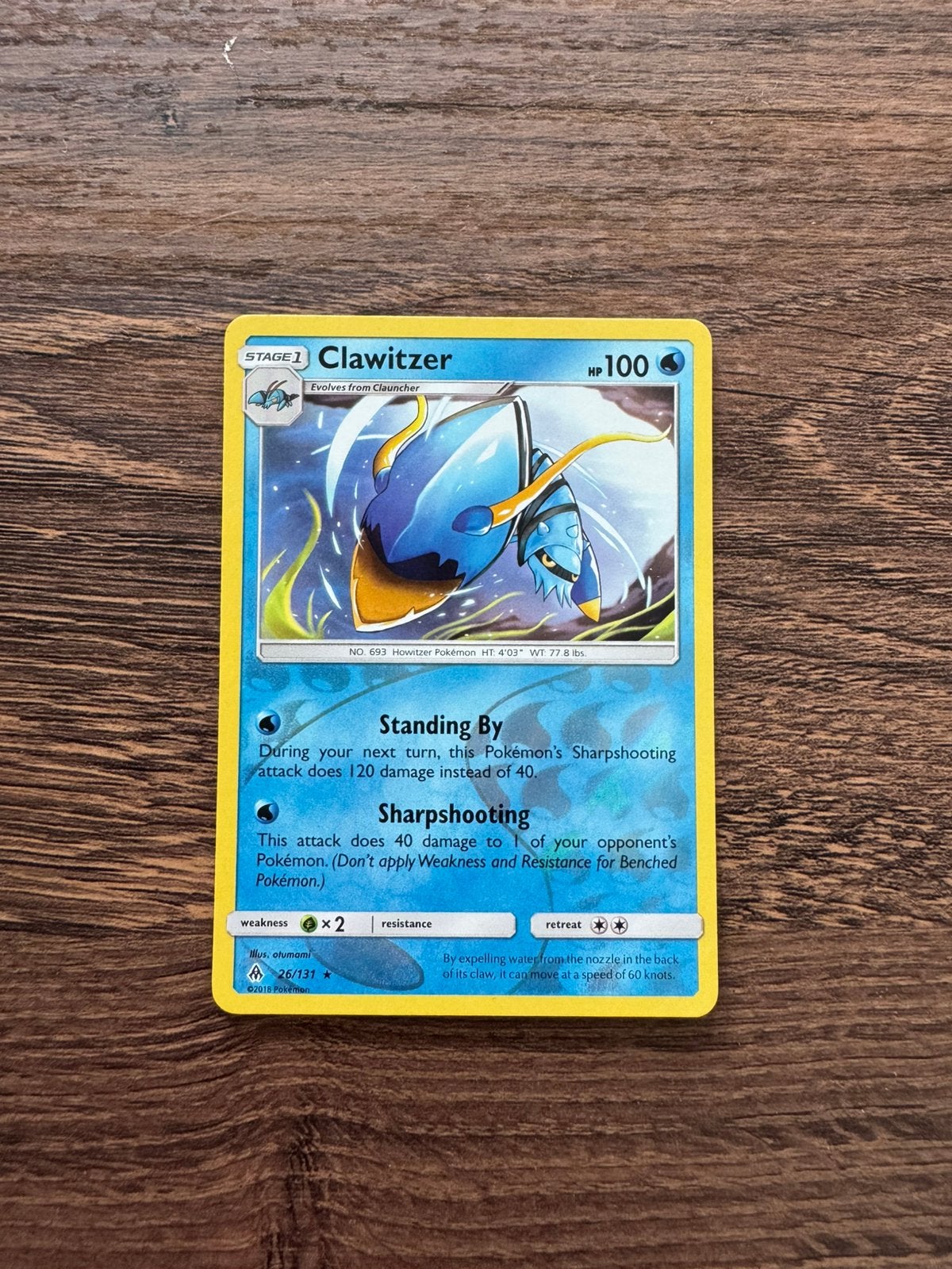 Clawitzer (FLI 26) Forbidden Light Reverse Holo, Ophalen of Verzenden, Zo goed als nieuw