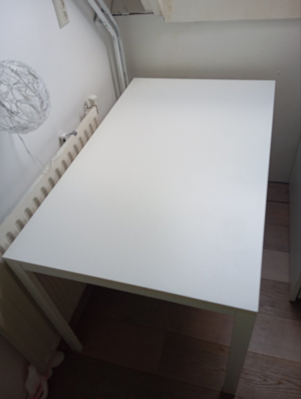 IKEA Melltorp eettafel/bureau - Wit, 125x75 cm, Overige houtsoorten, Gebruikt, 100 tot 150 cm, Modern, Scandinavisch