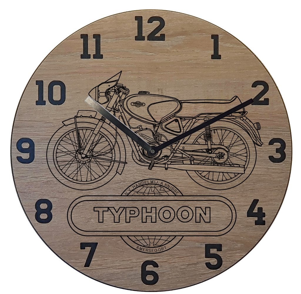 Typhoon Super Sport - Thema klok, Ophalen of Verzenden, Nieuw, Wandklok