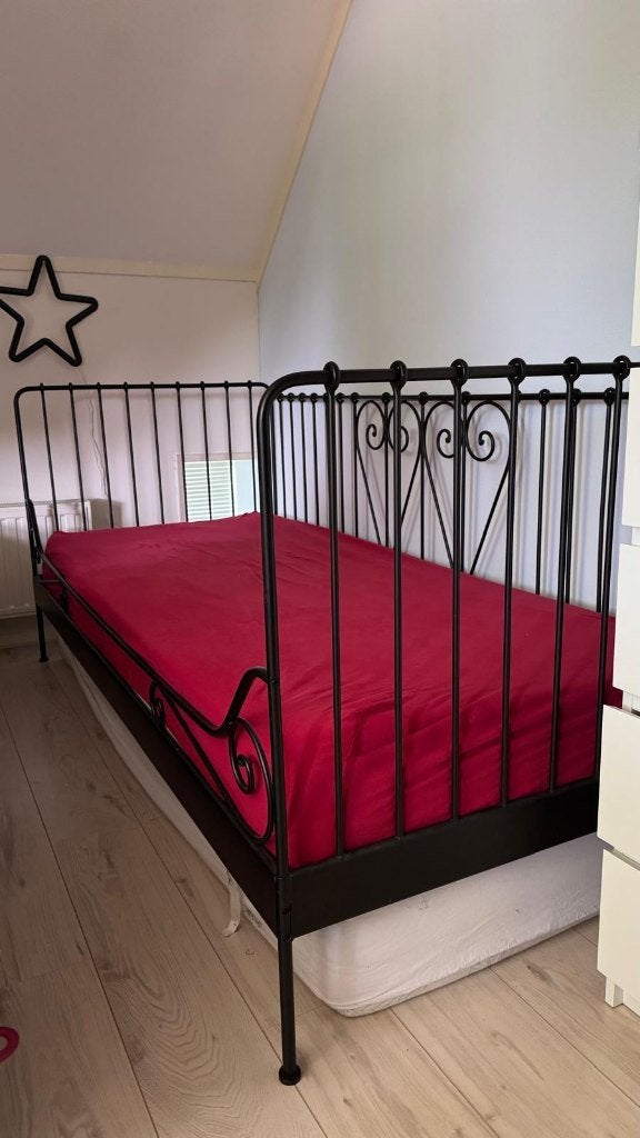 Ikea Meldal spijlenbed 90x200cm, Ophalen, 85 tot 100 cm, Zo goed als nieuw, Lattenbodem