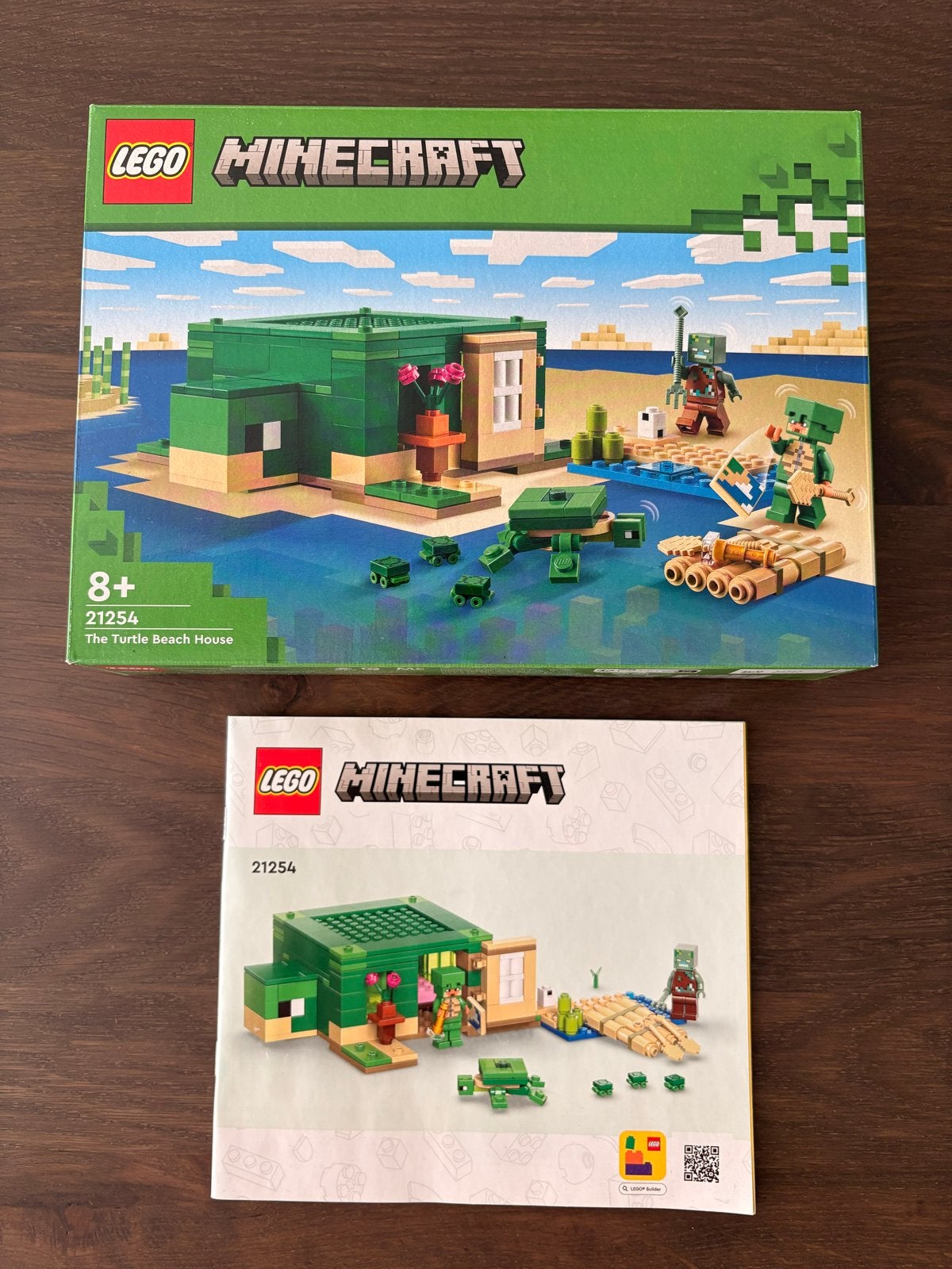 LEGO Minecraft 21254 Het Schildpadstrandhuis, Minecraft, Lego, Ophalen of Verzenden, Zo goed als nieuw