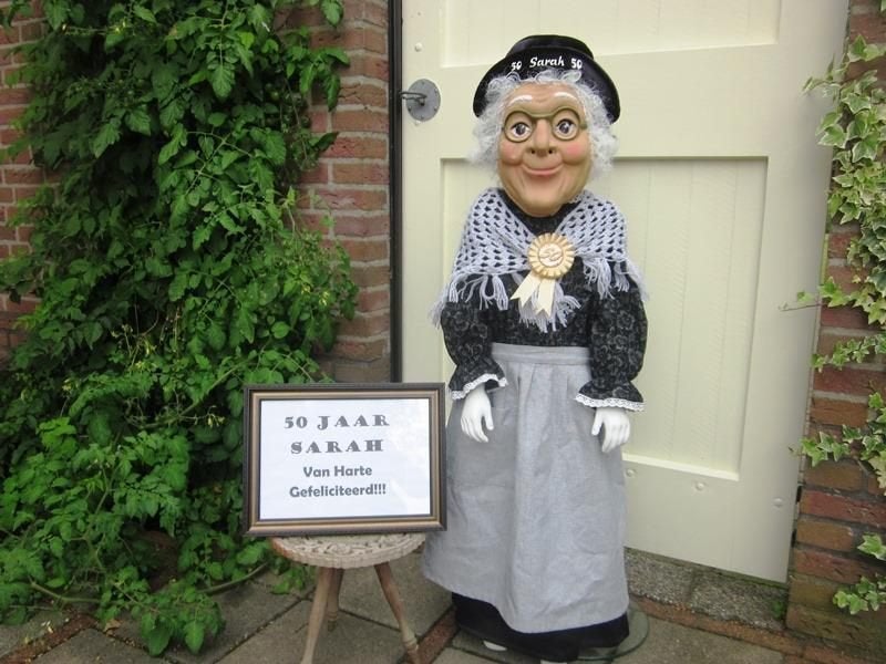 levensechte ( en opblaasbare) Abraham en Sarah, Hobby en Vrije tijd, Feestartikelen | Verhuur, Ophalen, Zo goed als nieuw, Abraham of Sarah