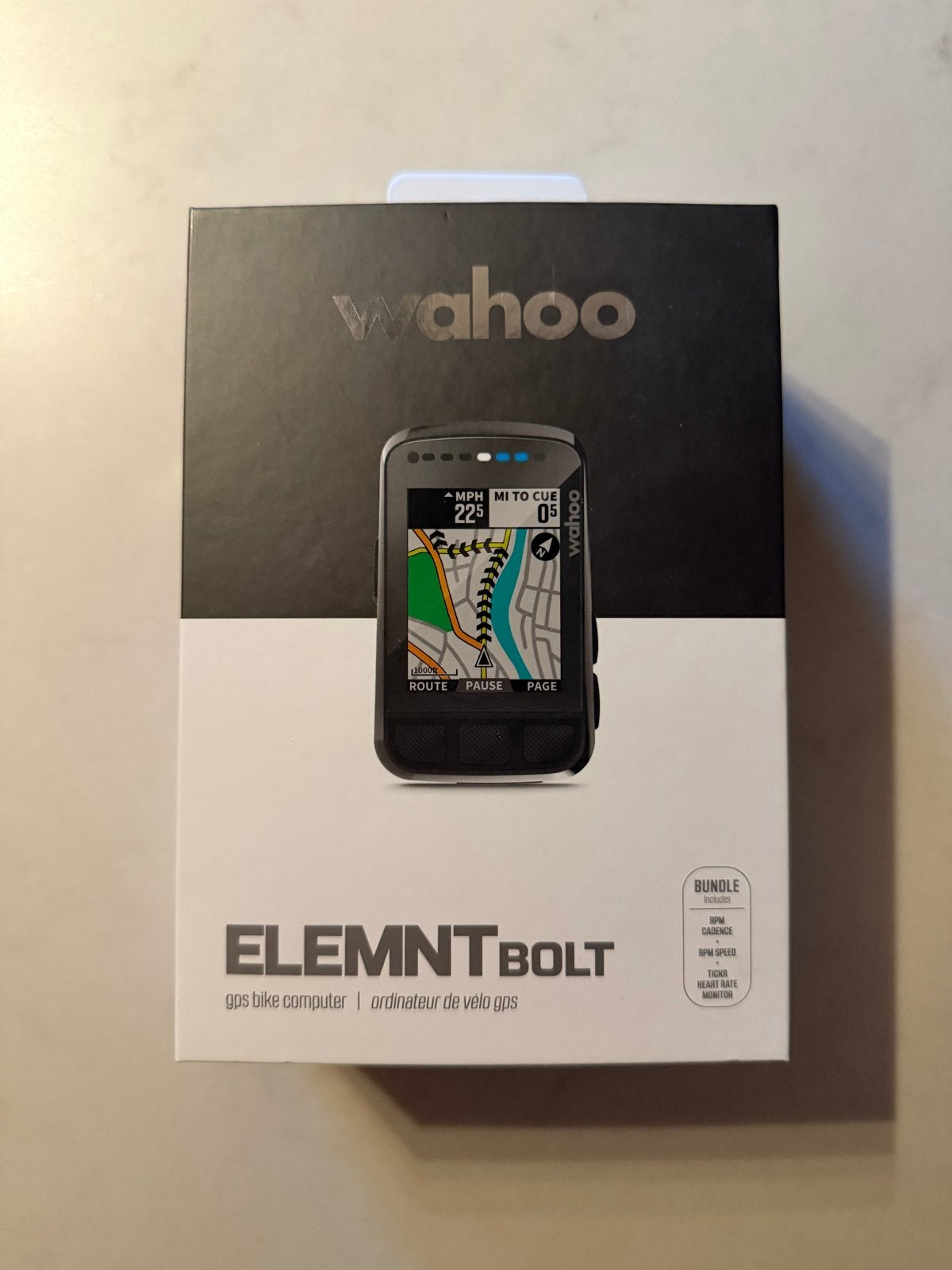 Wahoo ELEMNT BOLT v2, Fietsen en Brommers, Fietsaccessoires | Fietscomputers, Verzenden, GPS, Zo goed als nieuw