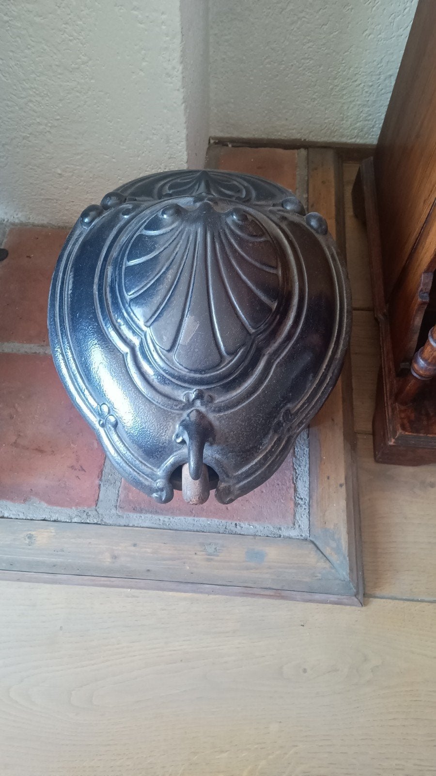 Antieke kolenkit met schep - gietijzer, Ophalen