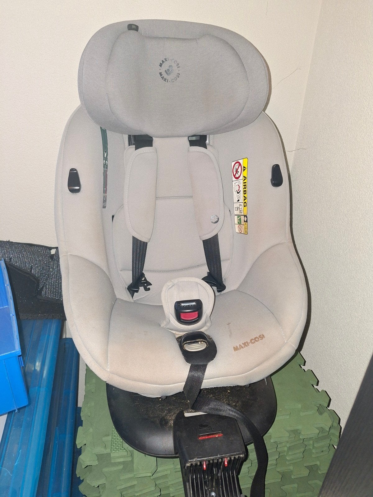 Maxi Cosi Mica Autostoel Grijs Draaibaar Isofix, Verstelbare rugleuning, Gebruikt, 0 t/m 18 kg, Ophalen of Verzenden