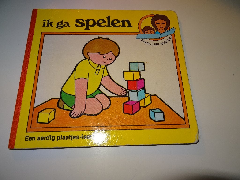 KARTON BOEK - Ik ga spelen, Ophalen, Gelezen, 6 tot 12 maanden