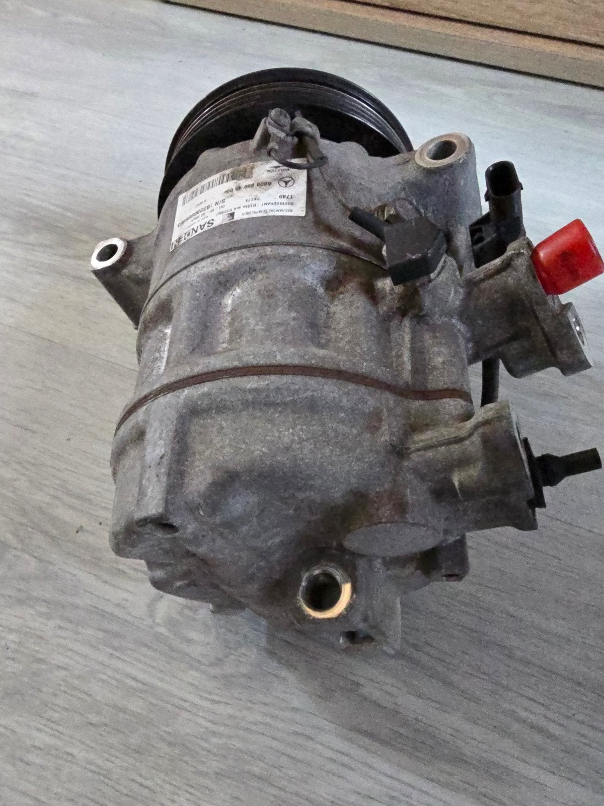 Mercedes-Benz vito 114 Airco Compressor Sanden, Ophalen of Verzenden, Gebruikt, Mercedes-Benz