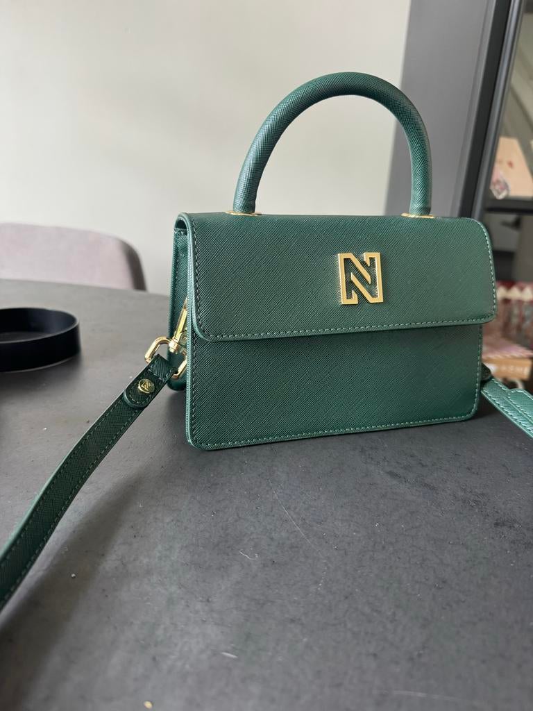 Nikkie tasje groen, Sieraden, Tassen en Uiterlijk, Tassen | Damestassen, Ophalen of Verzenden, Zo goed als nieuw, Groen, Schoudertasje