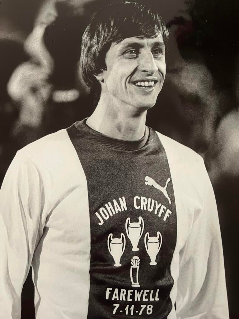 Johan Cruijff Afscheidswedstrijd 1978 Foto A4, Ophalen of Verzenden