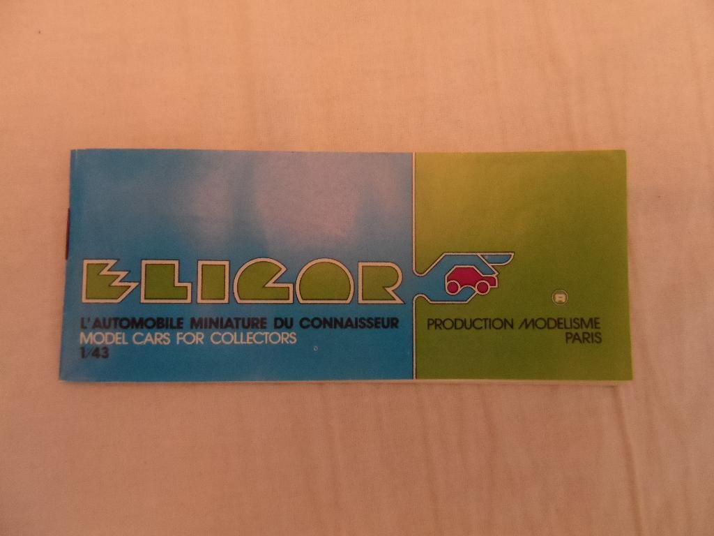 Eligor folder, catalogus, Ophalen of Verzenden, Zo goed als nieuw