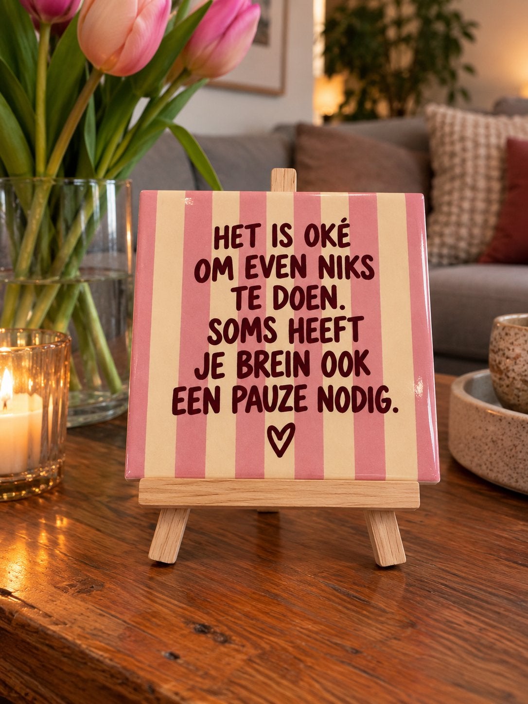 Tegeltje tekst, Ophalen of Verzenden, Nieuw