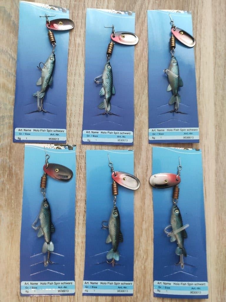 Setje 6 stuks roofblei spinners ( kunstaas ) Nieuw !, Watersport en Boten, Hengelsport | Roofvissen, Nieuw, Overige typen, Ophalen of Verzenden