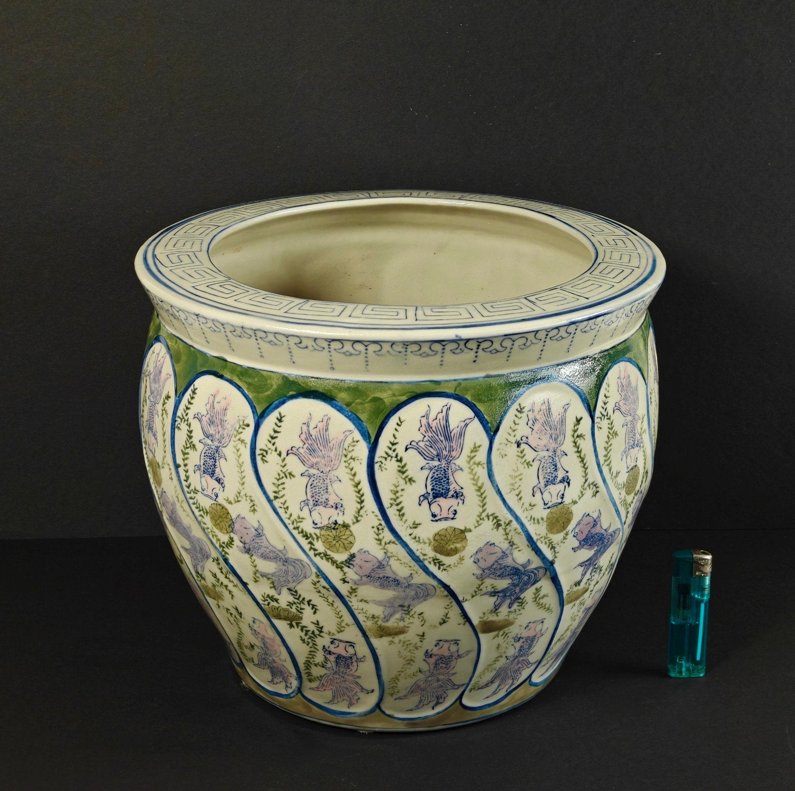 Grote Chinese bloempot. Vintage, China, Ophalen of Verzenden