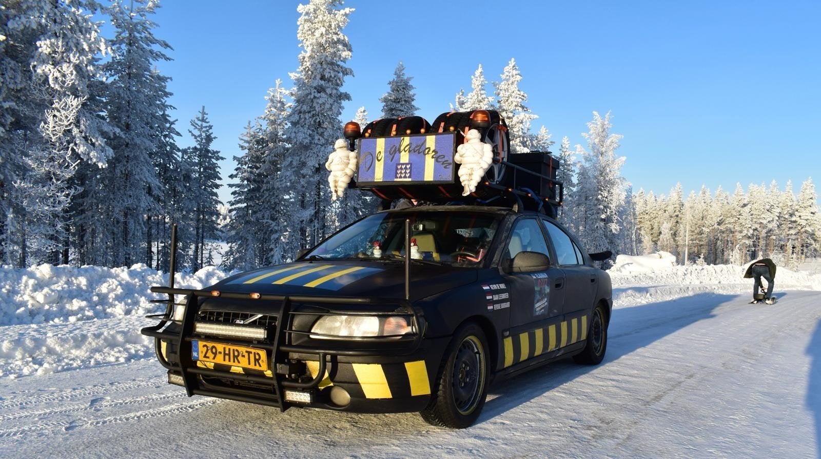 Volvo S60 2.4 D5 2001 barrelchallenge garbagerun runner, Auto's, Voorwielaandrijving, USB, Blauw, S60