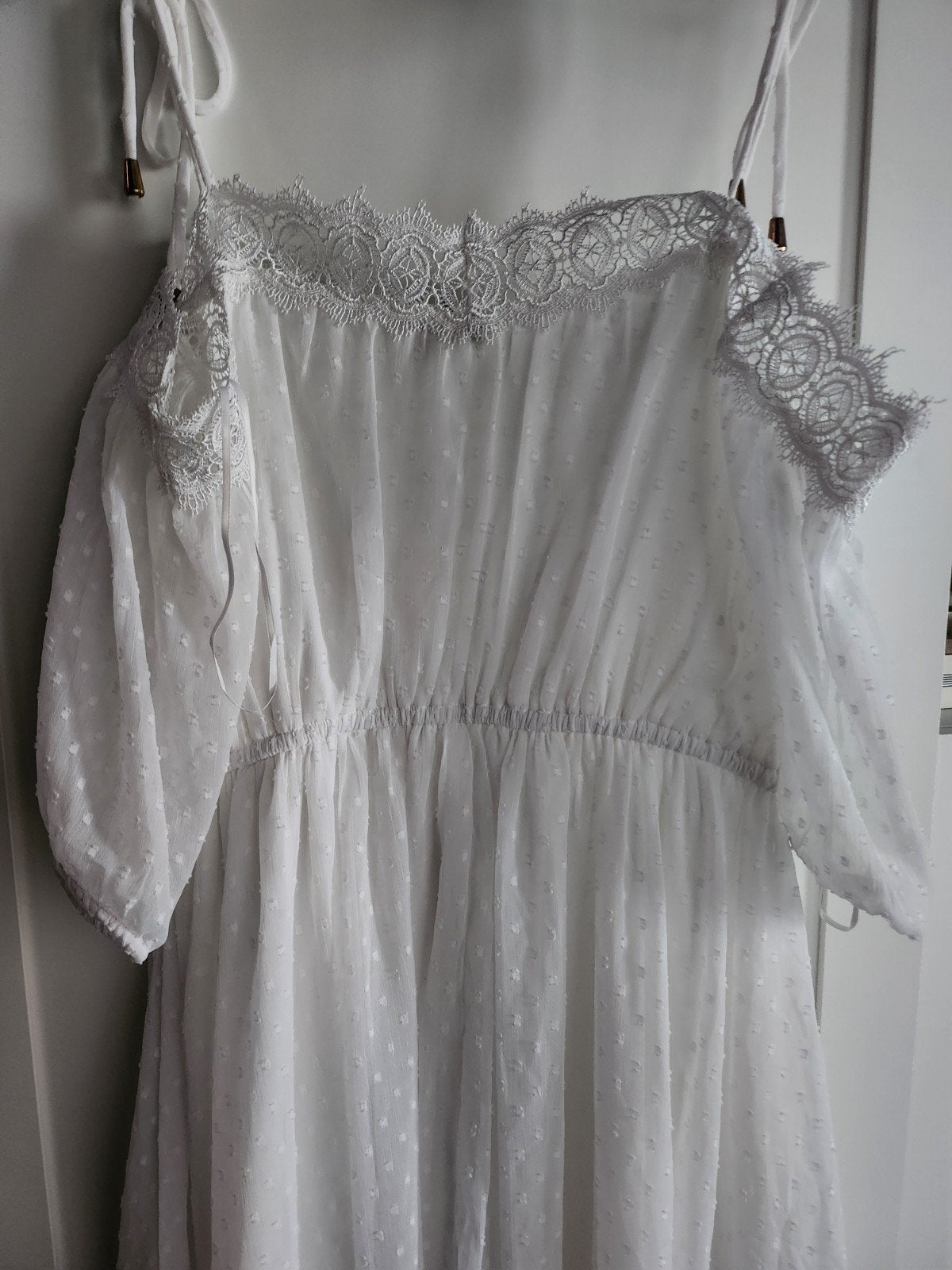 Bodyflirt Boutique Witte Playsuit met Kant - Maat 42, Wit, Maat 42/44 (L), Ophalen of Verzenden, Zo goed als nieuw