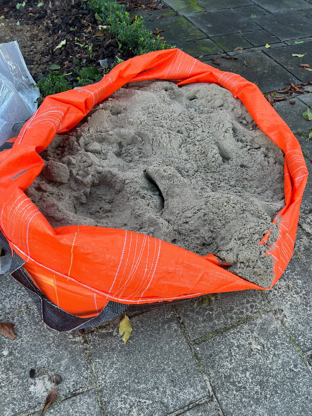Kwart kuub schoon legzand gratis af te halen, Tuin en Terras, Ophalen, Gebruikt, Overige typen