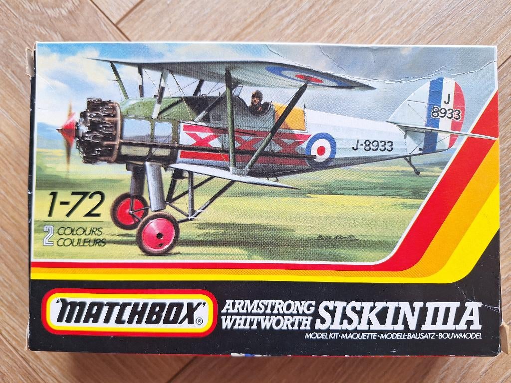 1:72 1/72 Matchbox Armstrong Whitworth Siskin IIIA, Overige merken, 1:72 tot 1:144, Ophalen of Verzenden, Zo goed als nieuw