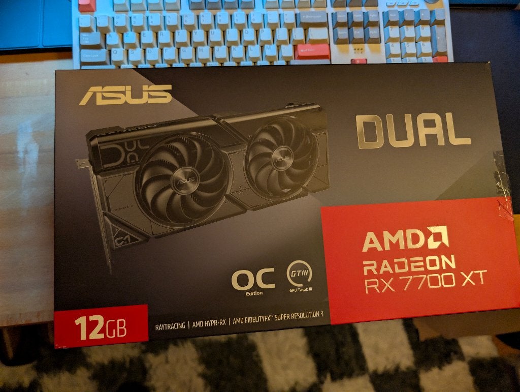 ASUS Dual Radeon RX 7700 XT OC Edition 12GB GDDR6, Gebruikt, AMD, GDDR6, PCI-Express 4