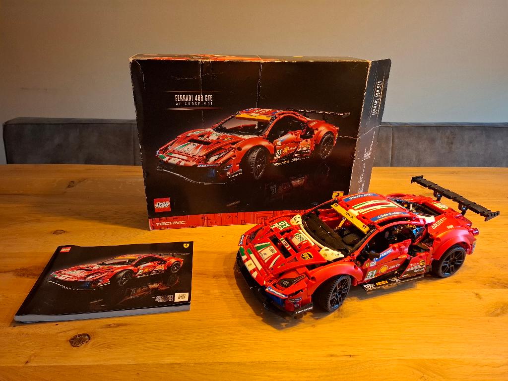 LEGO Ferrari 488 GTE “AF Corse #51” - 42125, Gebruikt, Compleet, Lego, Ophalen of Verzenden