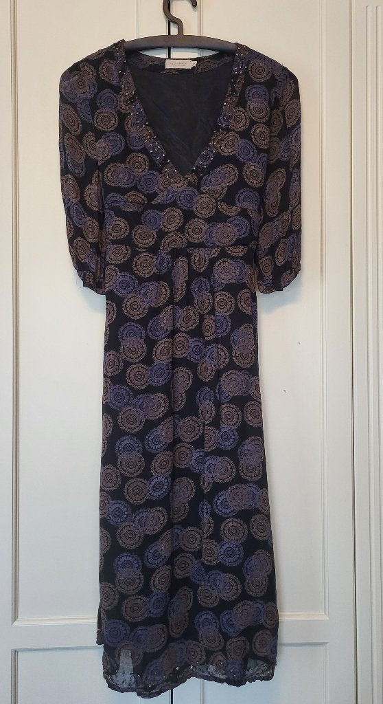 Als nieuw! Bon a parte jurk, zwart, motief, paillet, maat 38, Kleding | Dames, Maat 38/40 (M), Zwart, Ophalen of Verzenden, Zo goed als nieuw