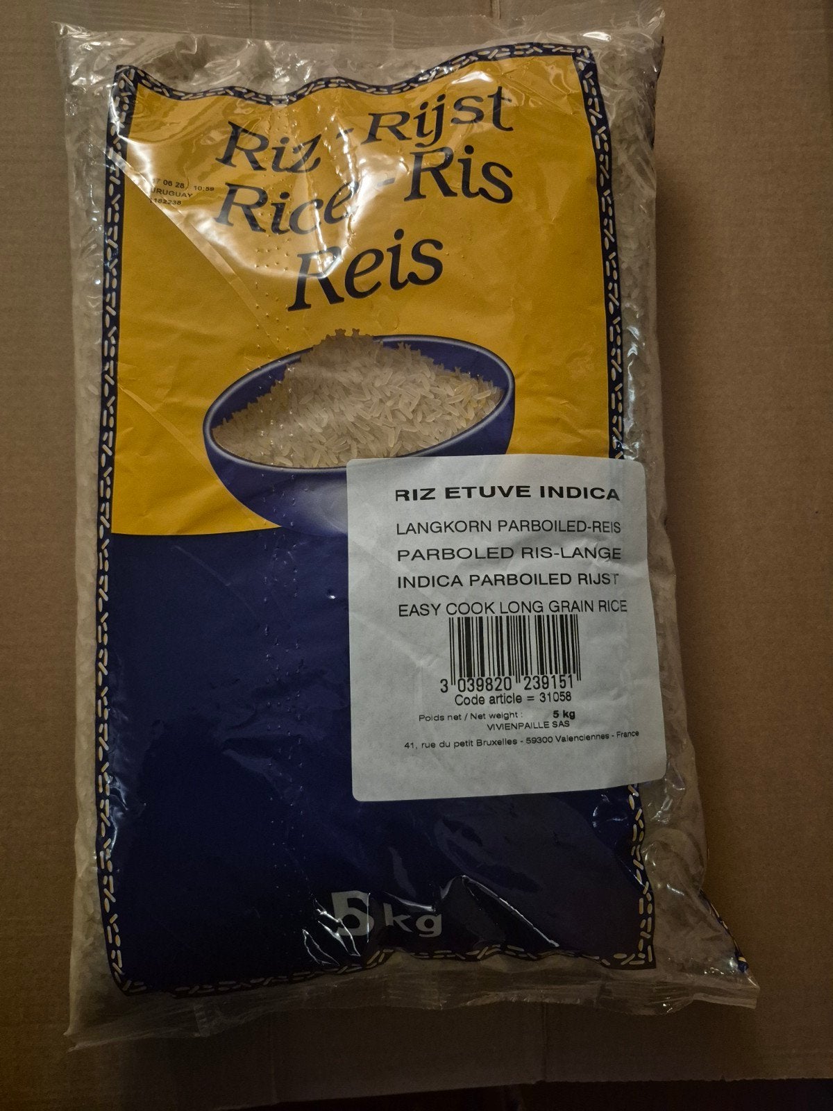 Paraboild Rijst 5 KG, Ophalen