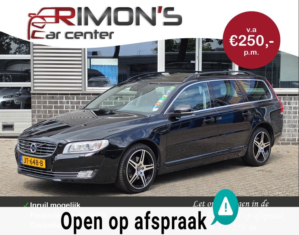 Volvo V70 2.0 cng T5 Inscription Edition Leder Navi Stoelver, Auto's, Volvo, 15 km/l, Euro 6, 4 cilinders, Zwart