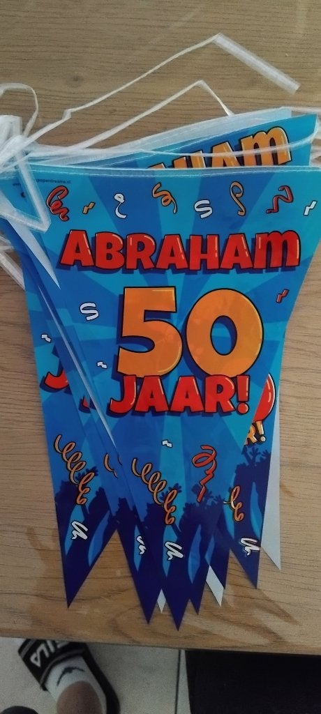 abraham versiering set, Hobby en Vrije tijd, Feestartikelen, Ophalen of Verzenden, Gebruikt, Versiering, Abraham of Sarah