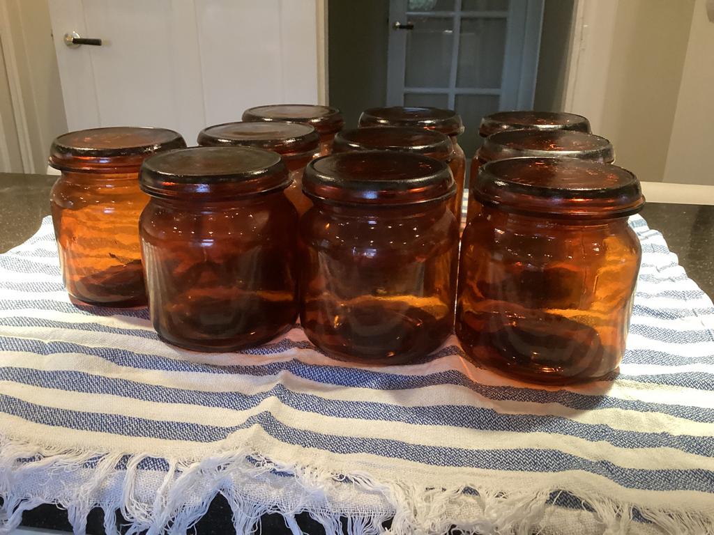 10 oude weck potten, Ophalen, Gebruikt, Glas, Pot, Bus of Blik