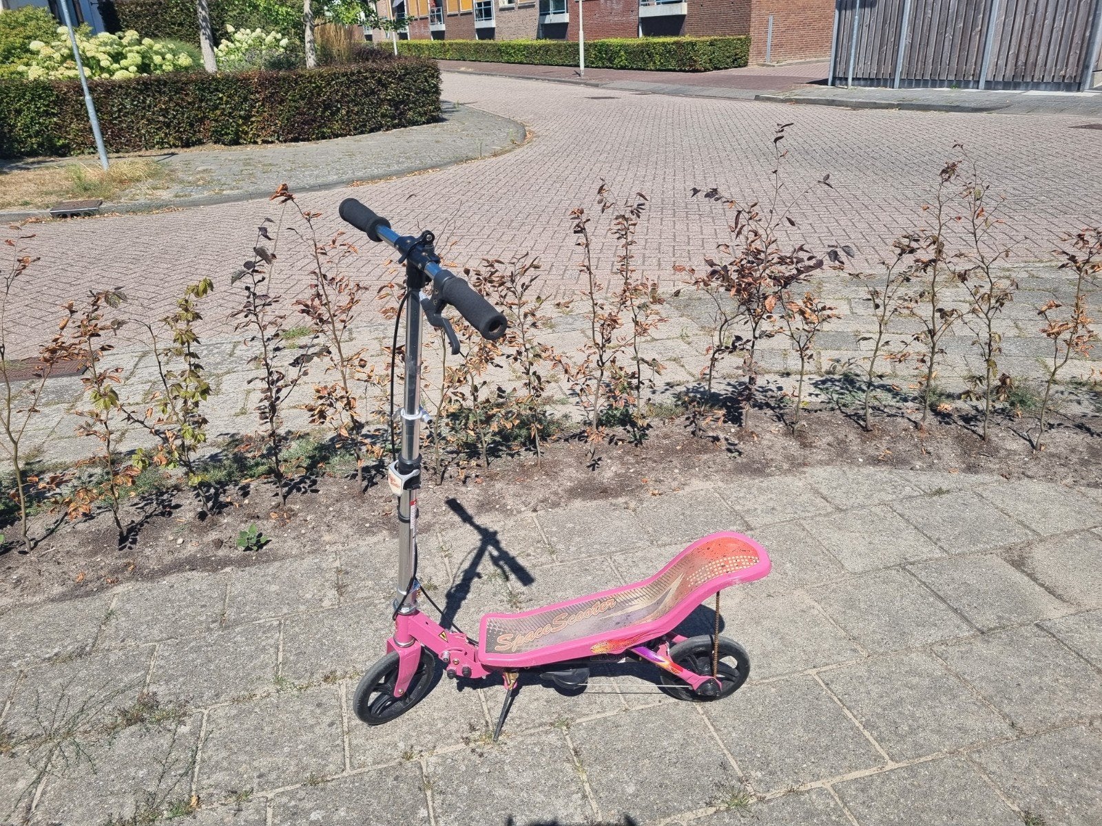 Space Scooter (model X580) roze/zwart, Fietsen en Brommers, Steps, Ophalen, Gebruikt, Overige typen