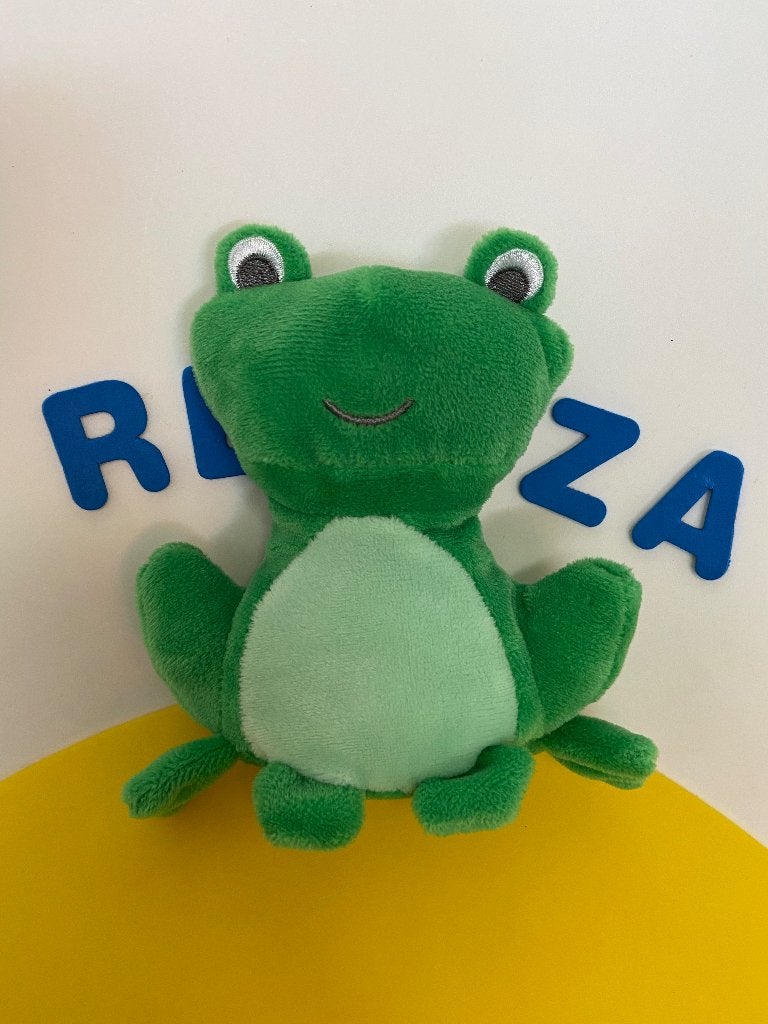 K1732 hema kikker kikkertje groen, Ophalen of Verzenden, Zo goed als nieuw, Overige typen