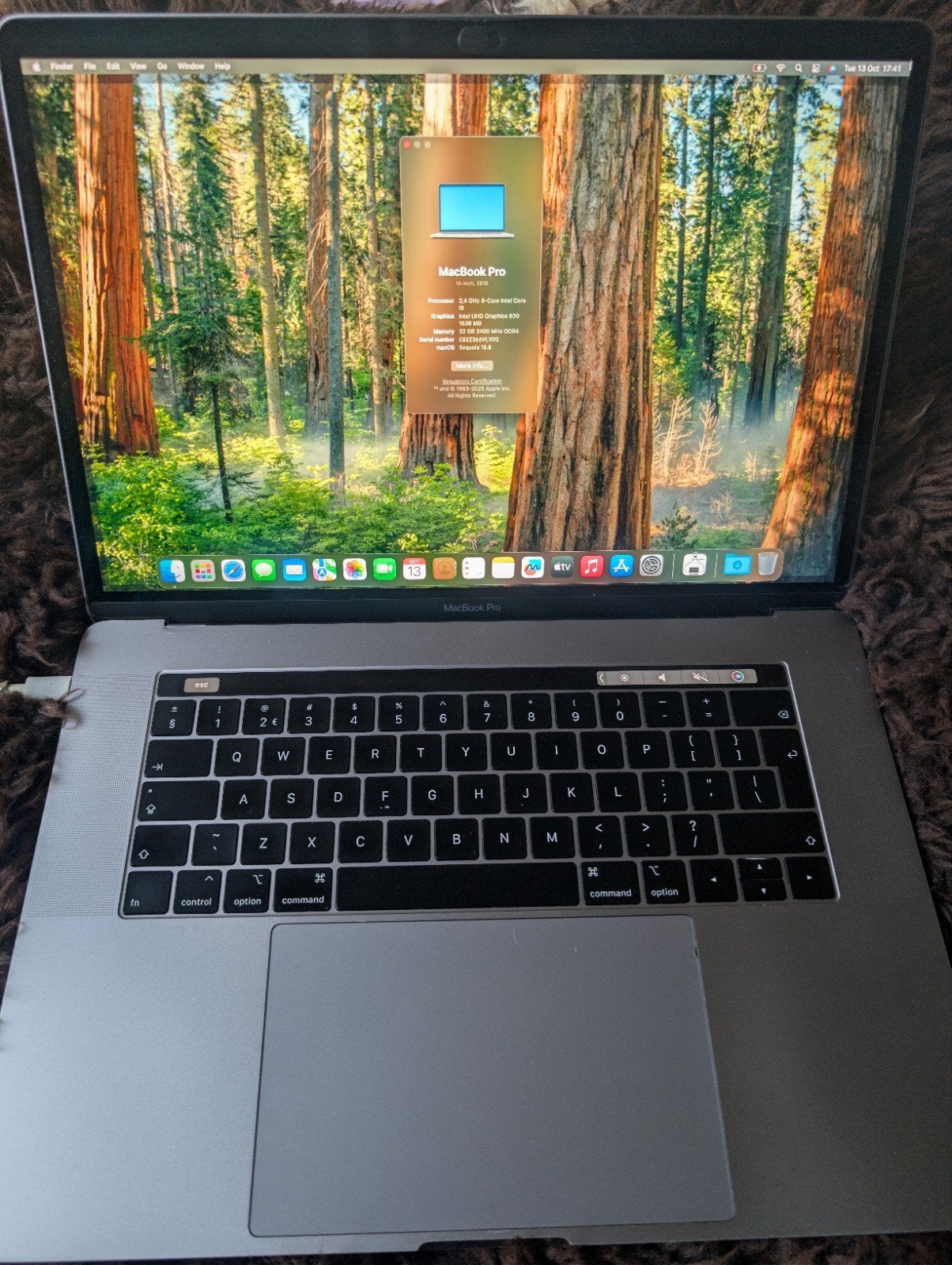 MacBook Pro 32GB RAM 256GB SSD Touch Bar, Computers en Software, MacBook Pro, Gebruikt, 256 GB, Ophalen of Verzenden