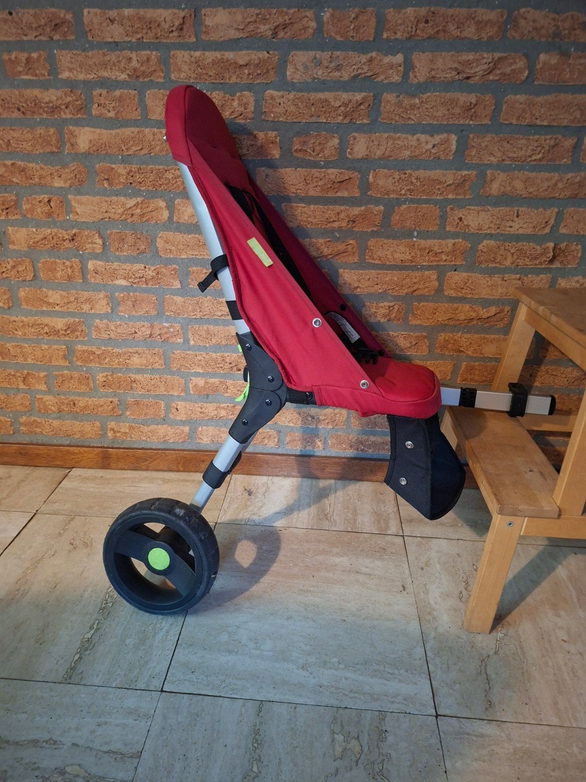 Buggypod lite rood / zijspan voor aan de kinderwagen., Ophalen