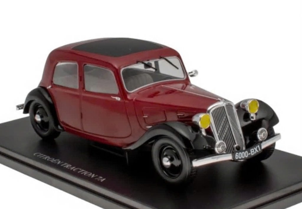Traction 7A 1943 b.rood schaal 1:24 Collection Citroen # 17, Verzenden, Nieuw, Auto, Overige merken